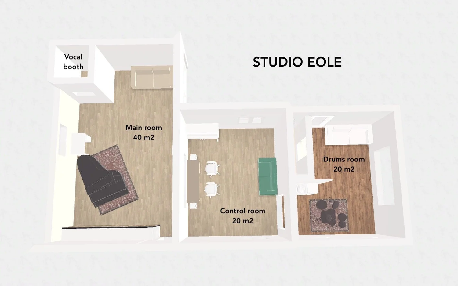 Studio Eole floor plan